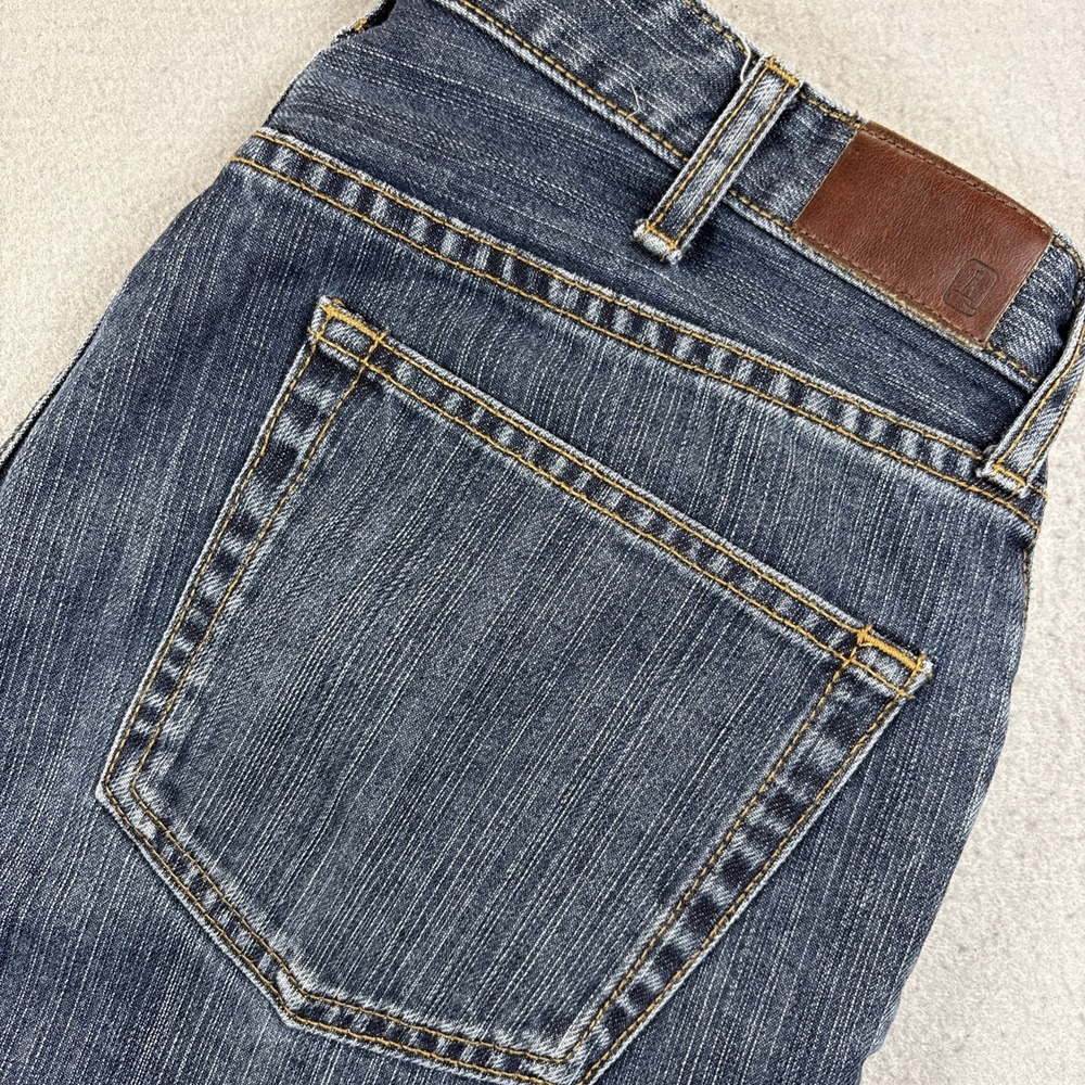 Lands End Men‎ Relaxed Fit Tapered Leg Blue Denim Jeans Size 34x32